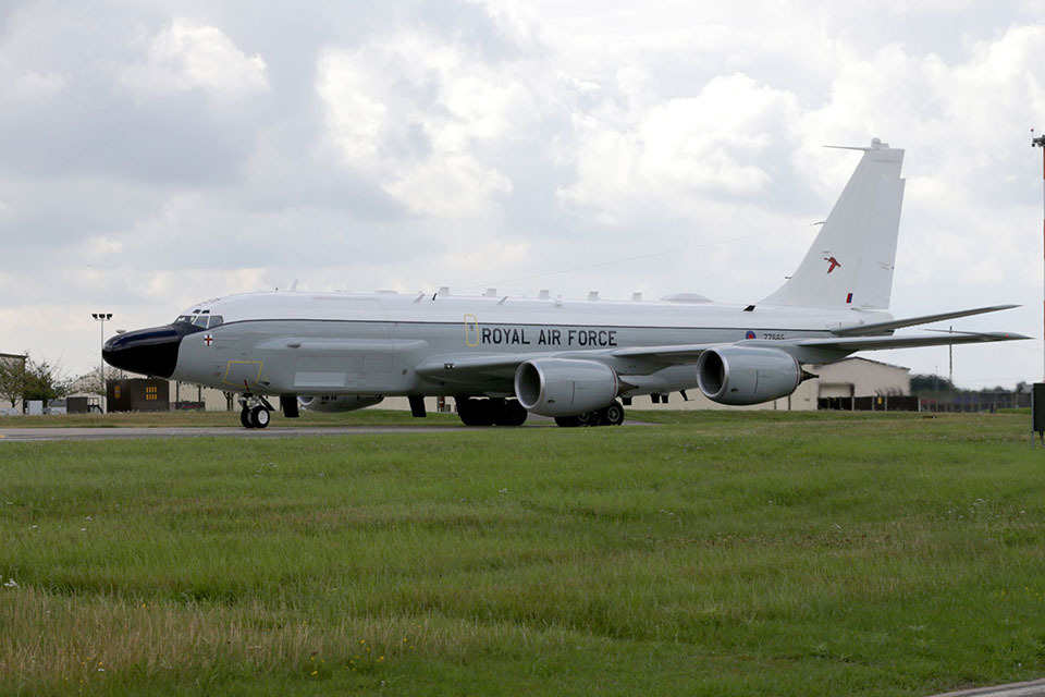 New RAF intelligence aircraft arrives in UK seven months early