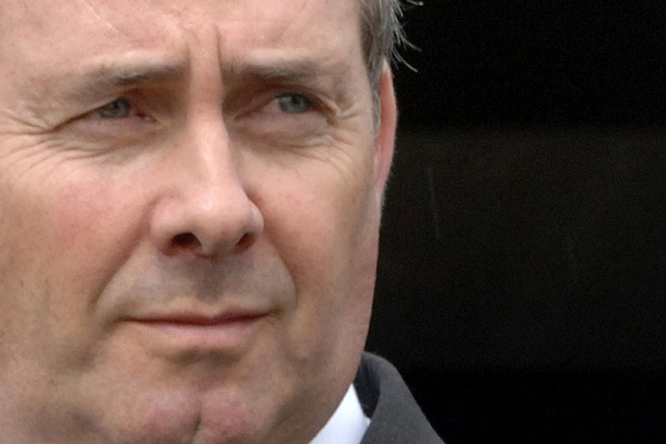 Dr Liam Fox resigns
