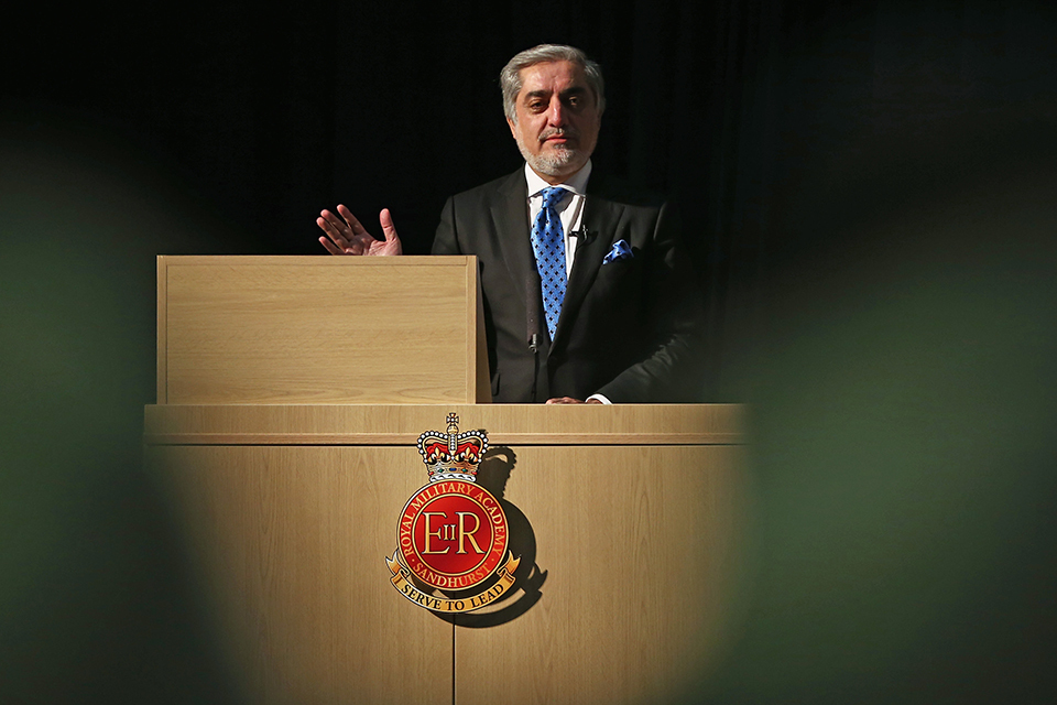 Afghanistan’s Chief Executive meets Sandhurst cadets