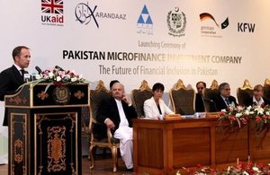 British High Commissioner to Pakistan, Thomas Drew CMG at the PMIC's event.