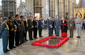 General Fuente-Alba at Westminster Abbey.