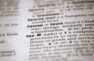 The word 'tax' in the dictionary