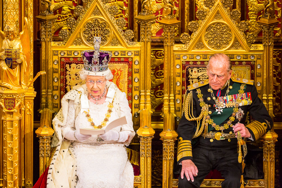 The Queen delivers the speech. It is written by the government and sets out its agenda for the parliamentary year