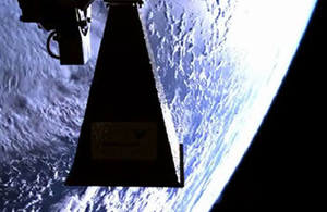 Image of a satellite in space