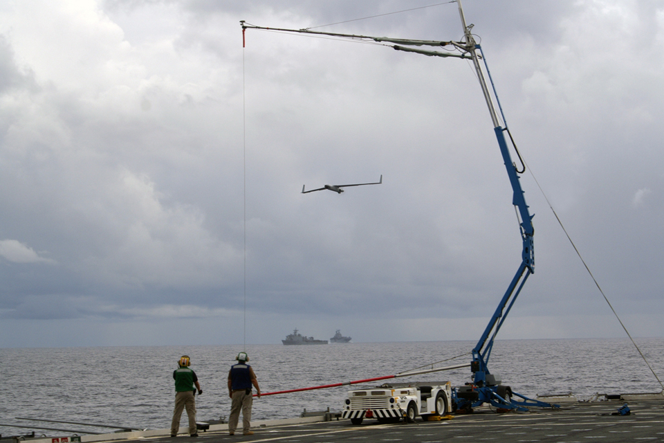 Preparing to recover the ScanEagle 