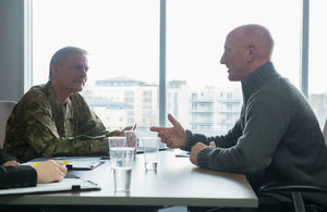 People having a meeting