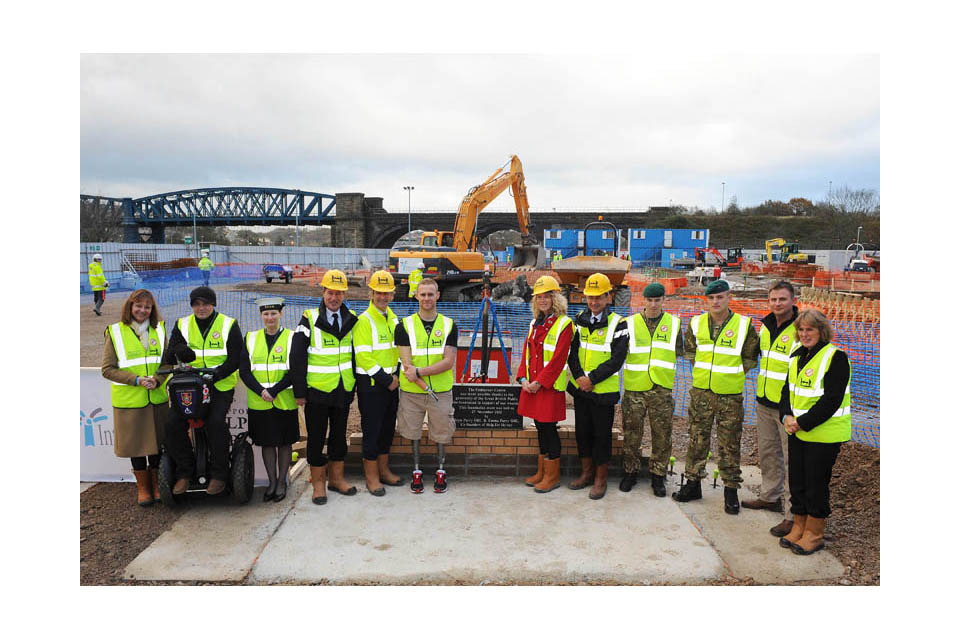 Forces' recovery centre pool complex under construction