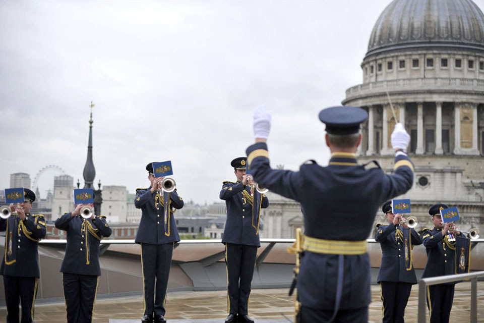 RAF trumpeters to honour Queen with special Jubilee fanfare