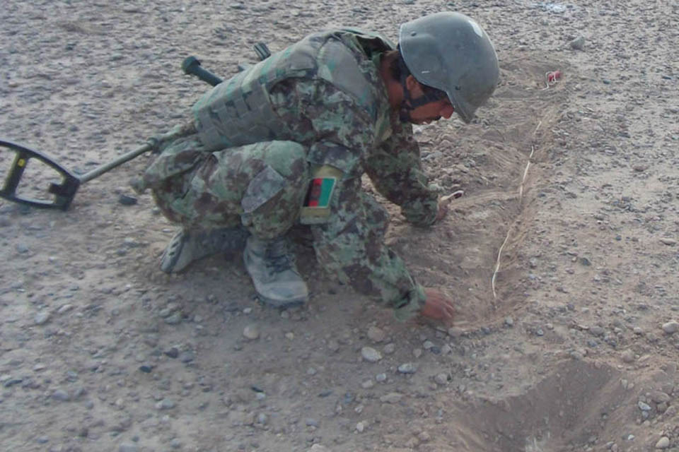 British trained ANA soldier becomes bomb disposal hero