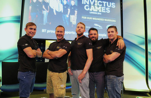 Members of the British Invictus Games team [Picture: Crown copyright