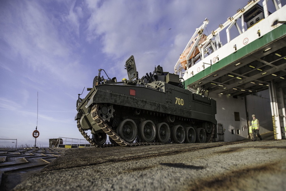 UK Vehicles arrive in Estonia 