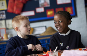 Children laughing