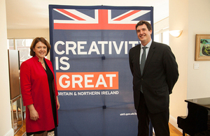 Maria Miller and Deputy Consul General Nick Astbury