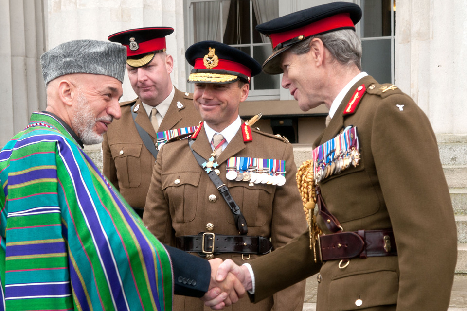 Afghan President visits Sandhurst