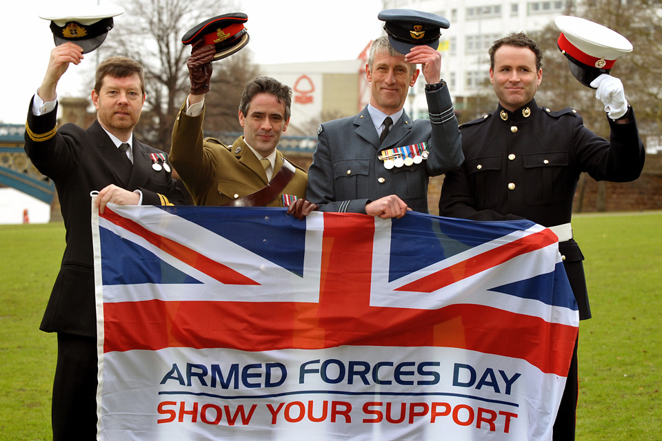 Nottingham commits to supporting the Armed Forces