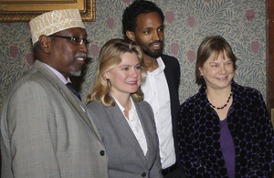 Justine Greening meets with UK Somalis in Ealing. Picture: Matt Sauvajon-Lesslar/DFID