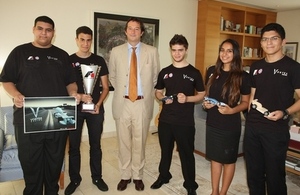 British Ambassador hosted Doha British School’s team "Vortex Racing"