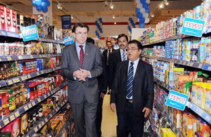 British Ambassador attends the launch of Tesco products in Bahrain