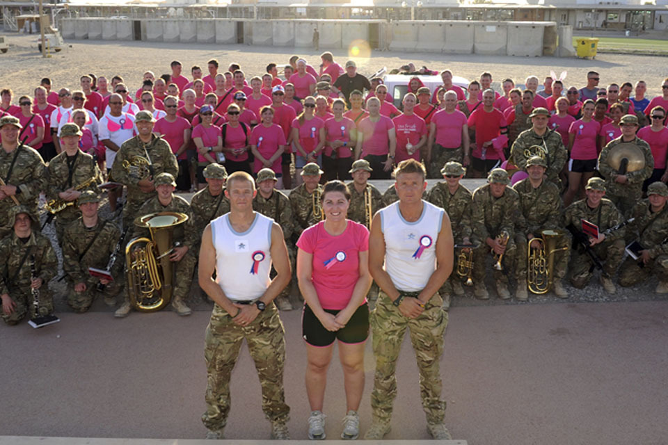 RAF personnel in Afghanistan run for charity