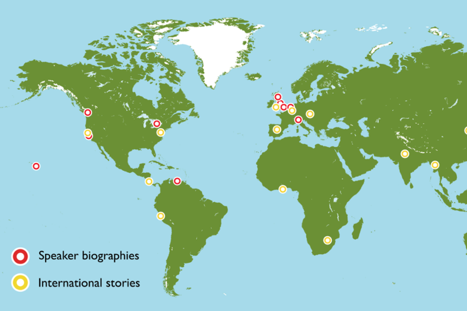 Interactive world map