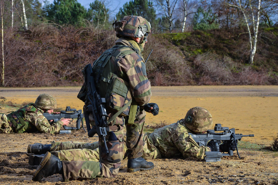 Devon Royal Marines in French exercise
