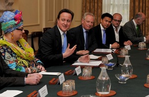 Big Society launch in the Cabinet room