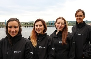 Image shows all four engagement officers