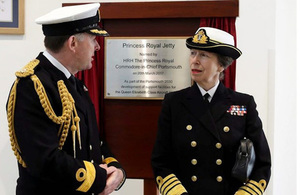 HRH Princess Anne unveils Princess Royal Jetty