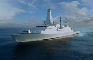 Computer generated image of Type 26 Global Combat Ship