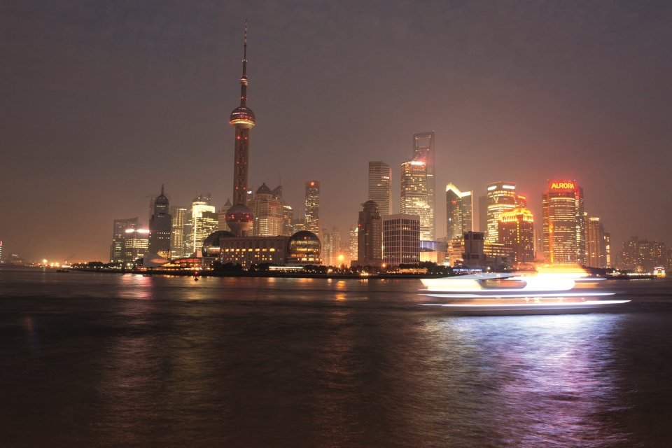 View from Bund across to Pudong © Oliver Slay/Crown Copyright