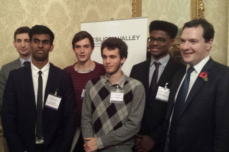 Silicon Valley entrepreneurs and students welcomed to Number 11 by Chancellor