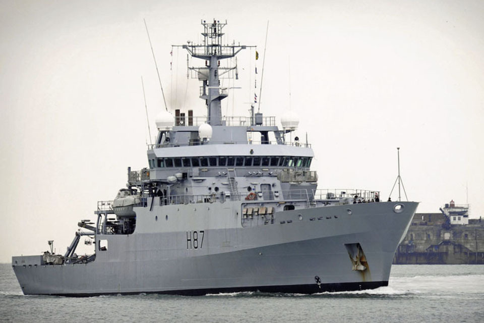 HMS Echo sets sail for two year deployment