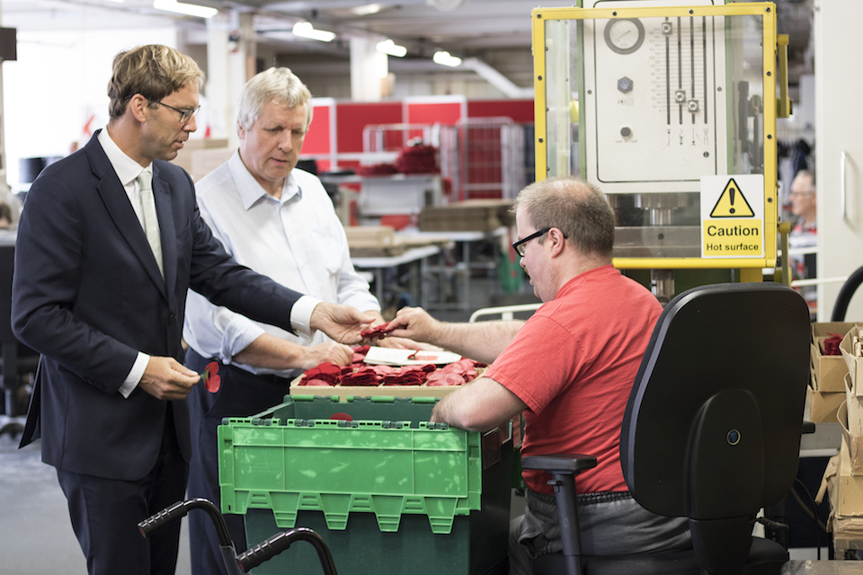 Defence Minister thanks charity for helping disabled veterans into employment