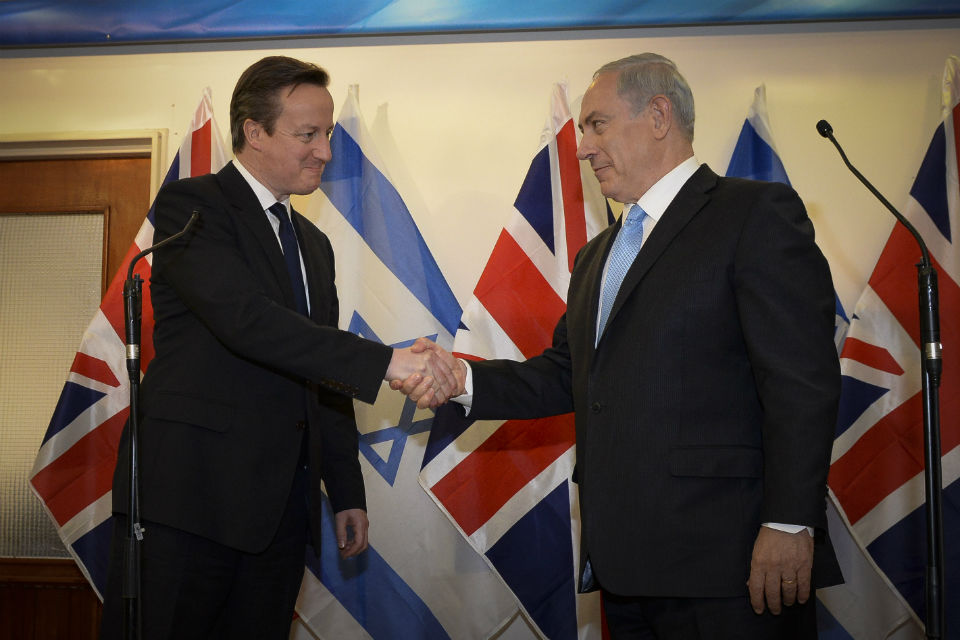 David Cameron and Benjamin Netanyahu