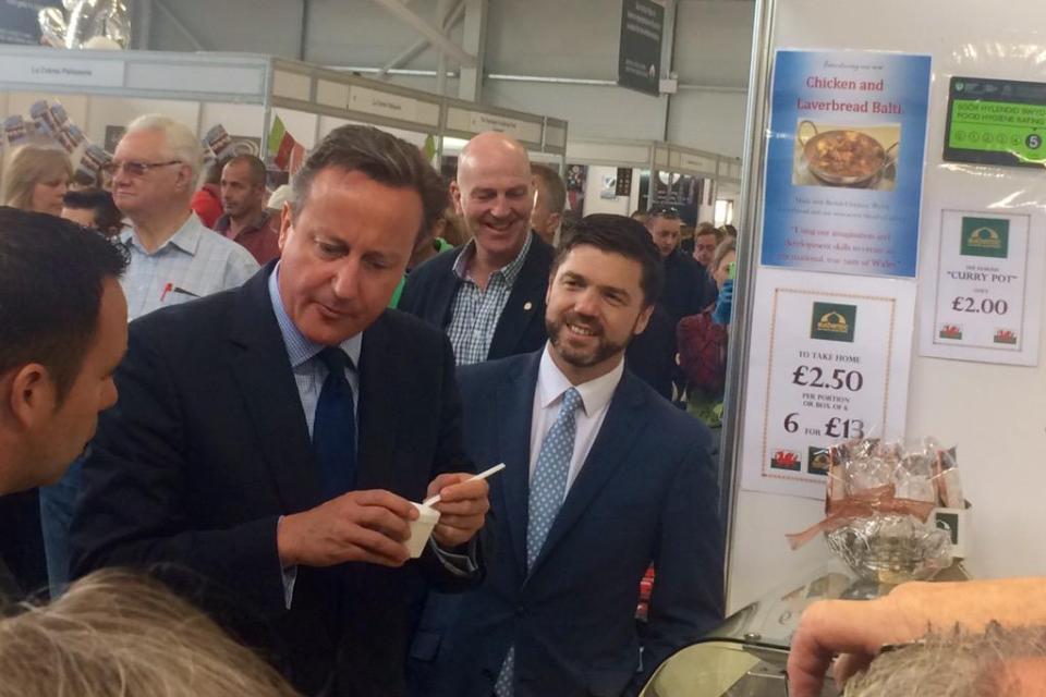 Welsh Secretary Stephen Crabb visits Royal Welsh Show