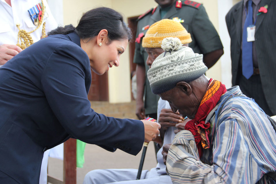 Priti Patel honours our Armed Forces on Armistice Day
