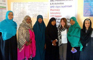 Lynne Featherstone visits the Girls’ Club which works to increase awareness of the health impacts of female genital mutilation. Picture: Health Poverty Action