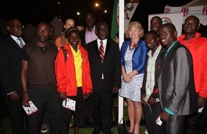 Vice President and High Commissioner with athletes