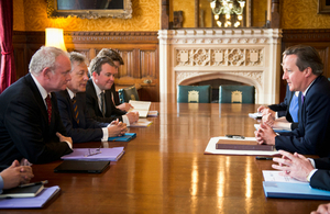The Prime Minister and Secretary of State for Northern Ireland met with the First and deputy First Ministers of Northern Ireland
