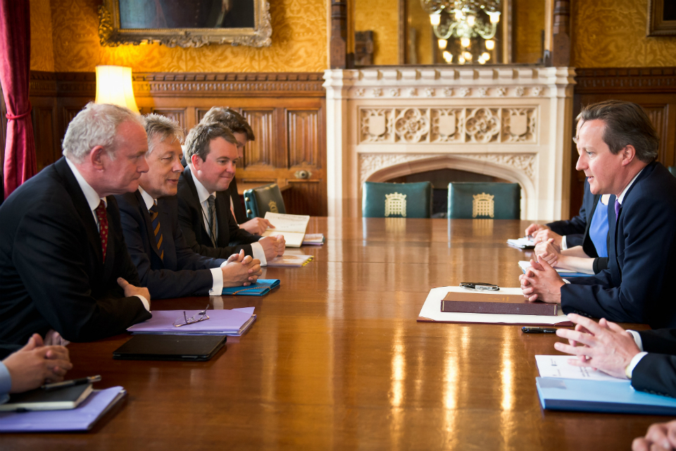 PM meets First and deputy First Ministers of Northern Ireland: July 2014