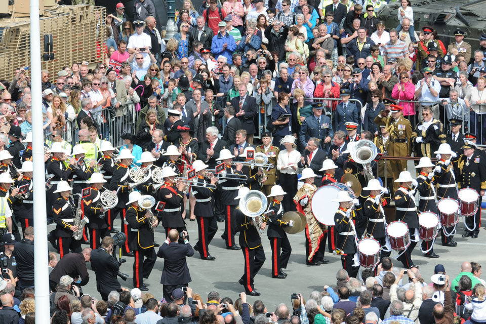 A Royal Marines band