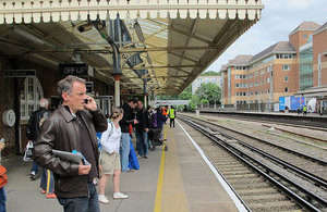 Farnborough railway station.