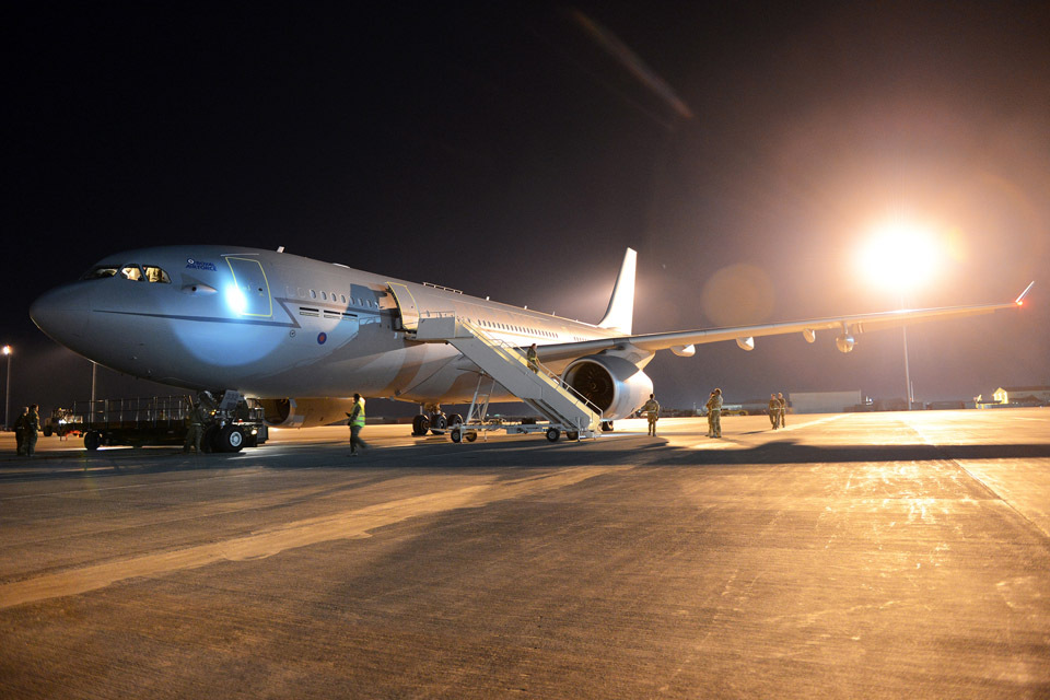 RAF Voyager now operating Afghanistan flights