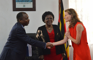 Deputy High Commissioner Mary Shockledge with Uganda AG and Works Minister