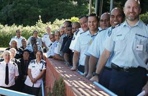 Final photo of all Pacific Police Officers attending the leadership course in New Zealand
