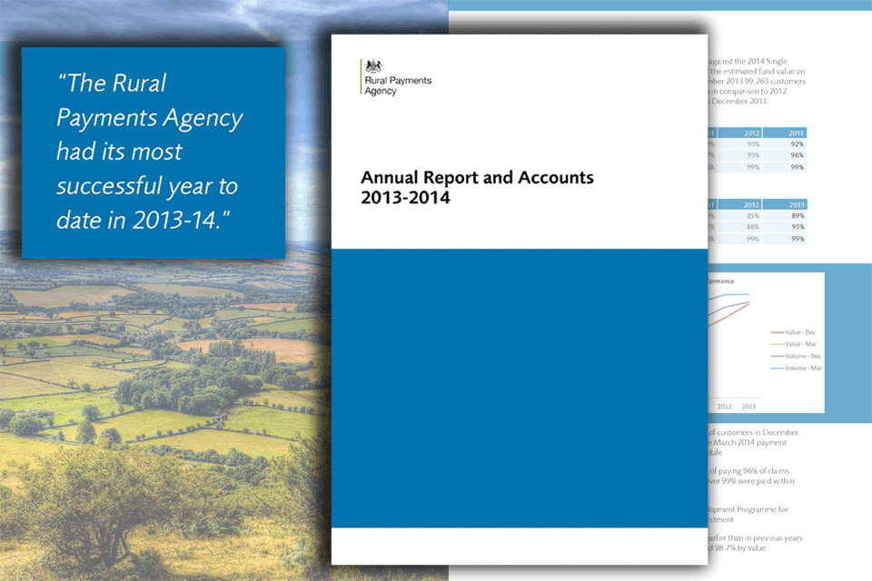 The Rural Payments Agency’s Annual Report and Accounts published