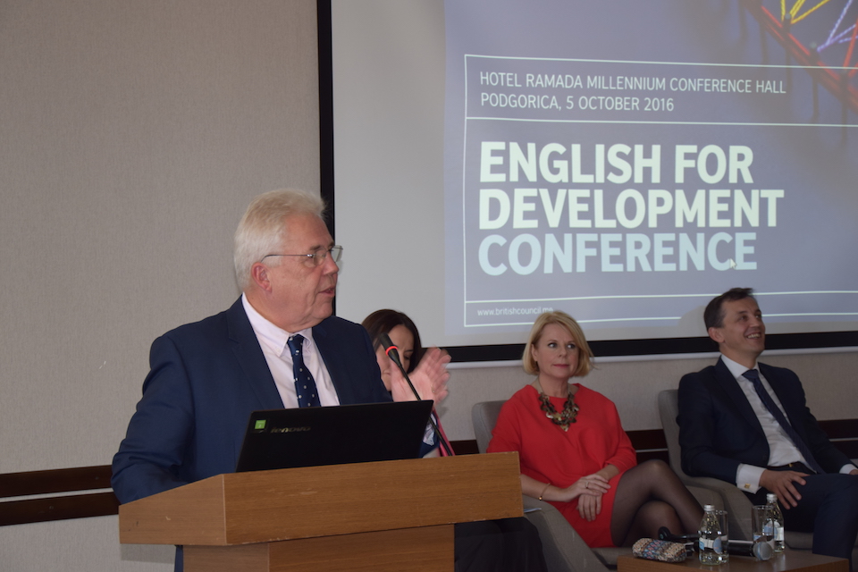 HMA Whitting at "English for Development" conference
