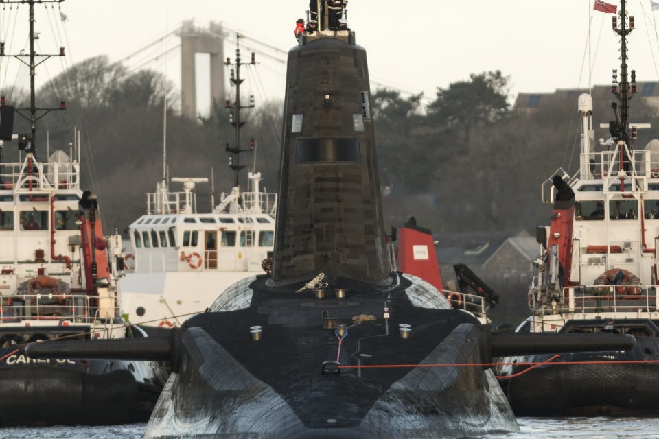 The UK's nuclear deterrent Vanguard submarines will be fitted with the new navigation radar. Crown copyright.