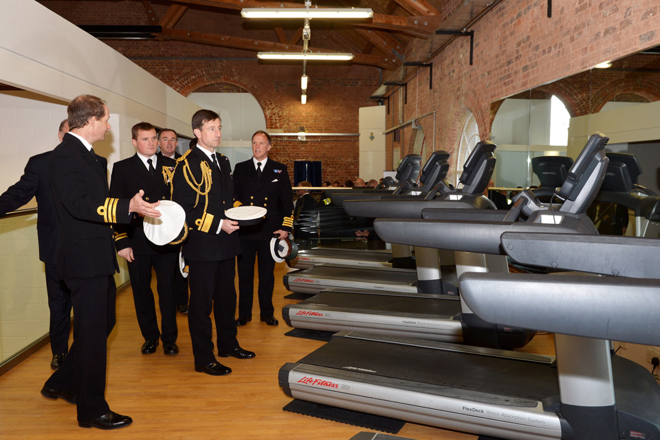 Upgraded Royal Navy sports facilities unveiled