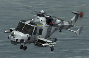 Computer-generated image of the Royal Navy's Wildcat attack helicopter fitted with next-generation precision missiles [Picture: AgustaWestland]